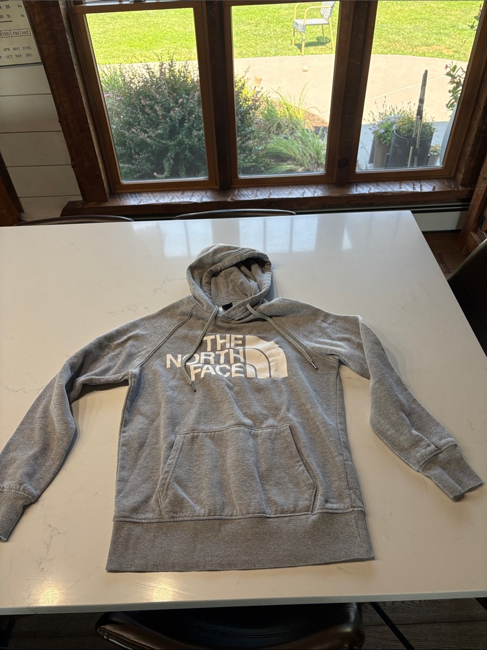 The North Face Men's Heather Gray Logo Hoodie